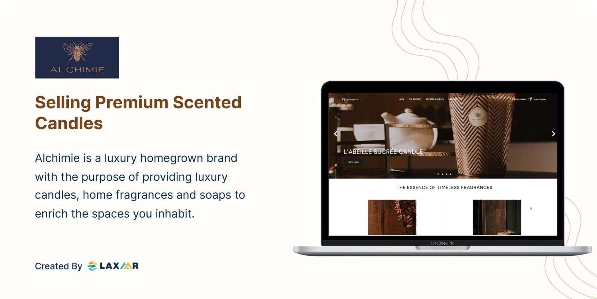 Alchimie Fragrances | E-commerce website selling luxury candles, soaps.