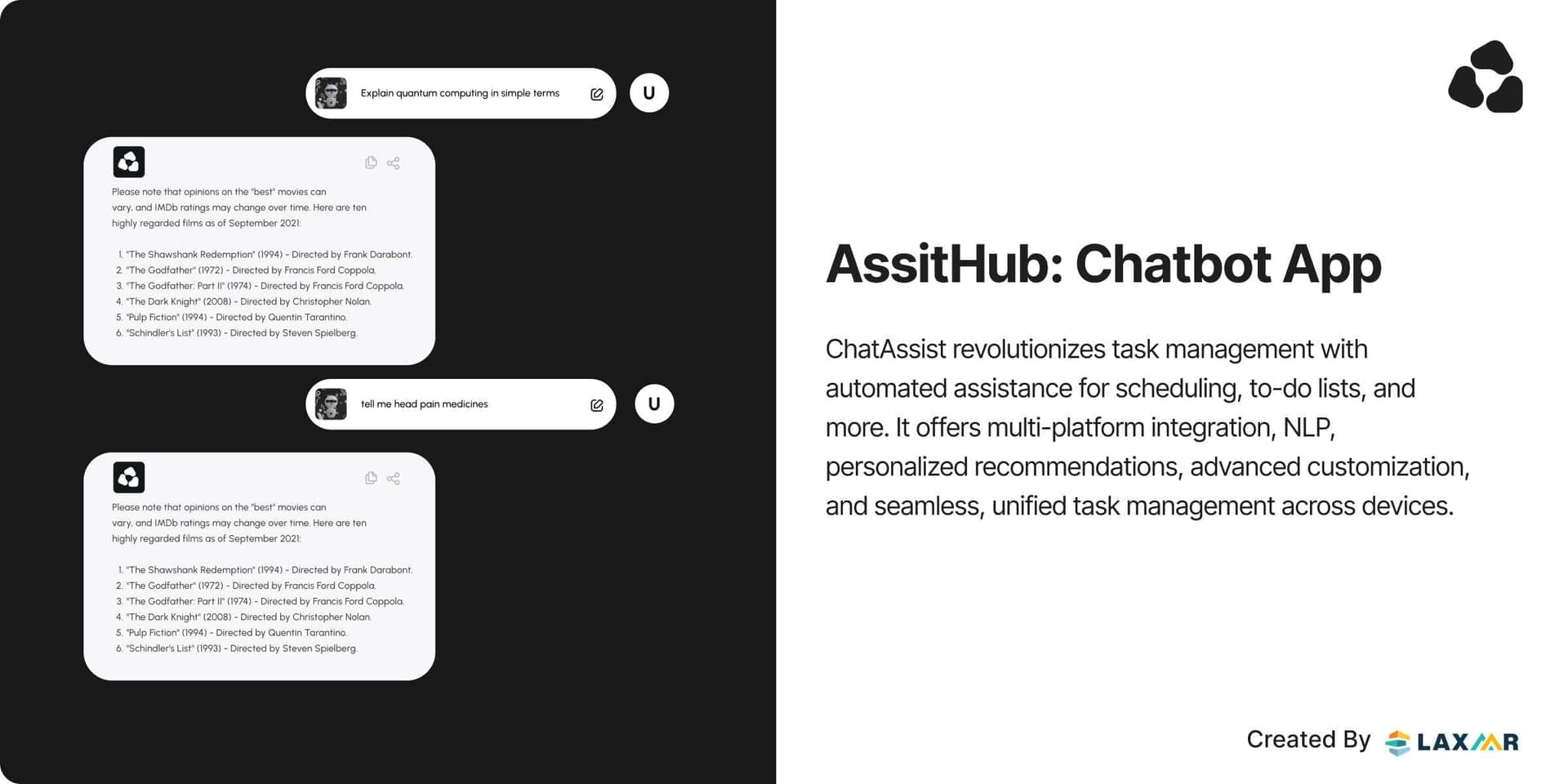 AssistHub I ChatBot Application Development