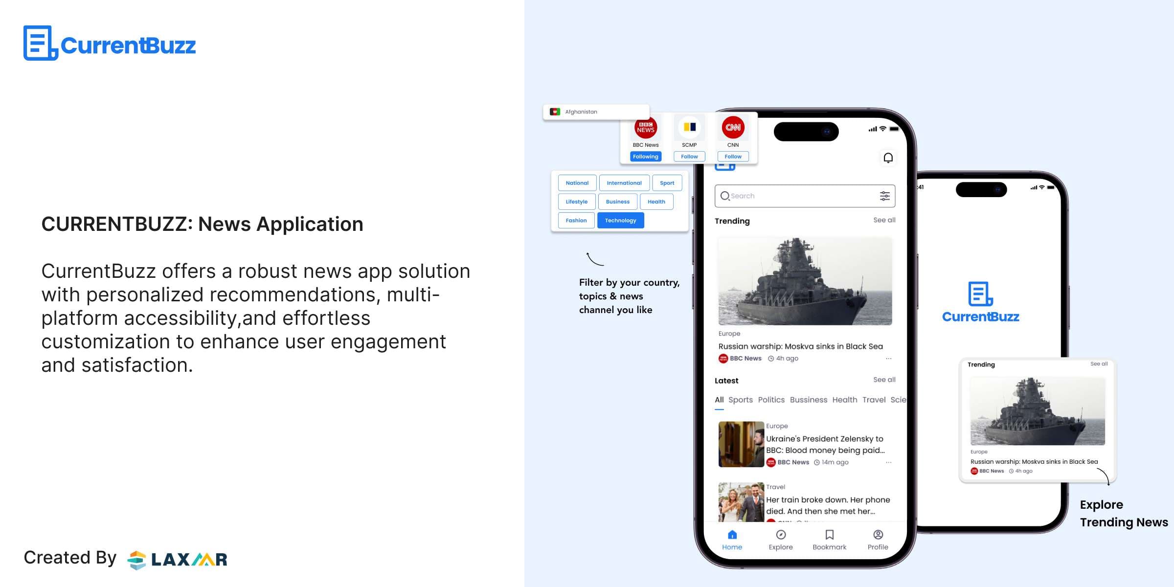 CurrentBuzz I News Mobile Application Solution